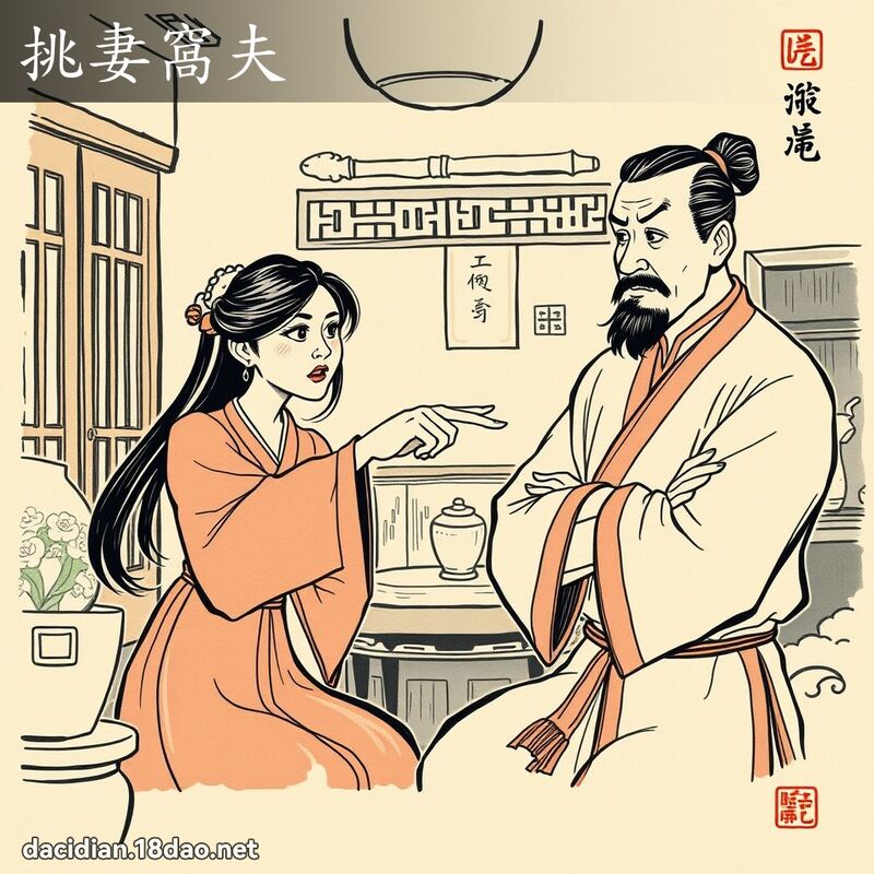 挑妻窝夫 - 国语大辞典配图
