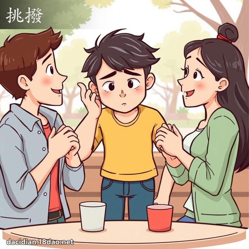 挑拨 - 国语大辞典配图