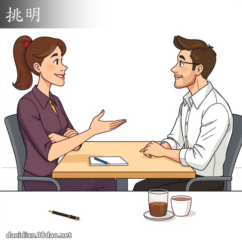 挑明 - 國語大辭典配圖