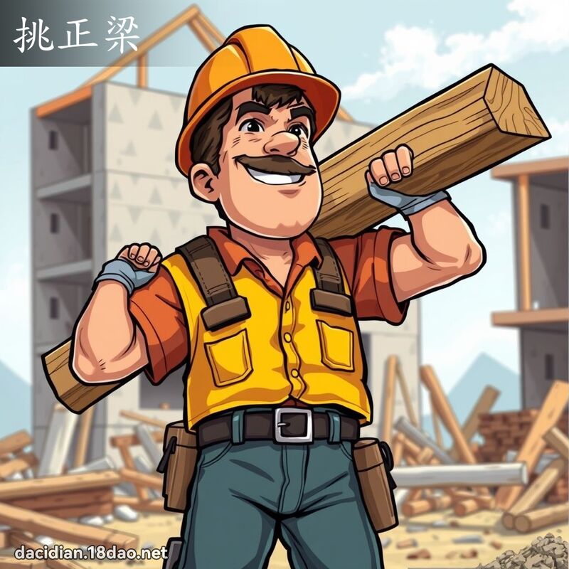 挑正梁 - 國語大辭典配圖