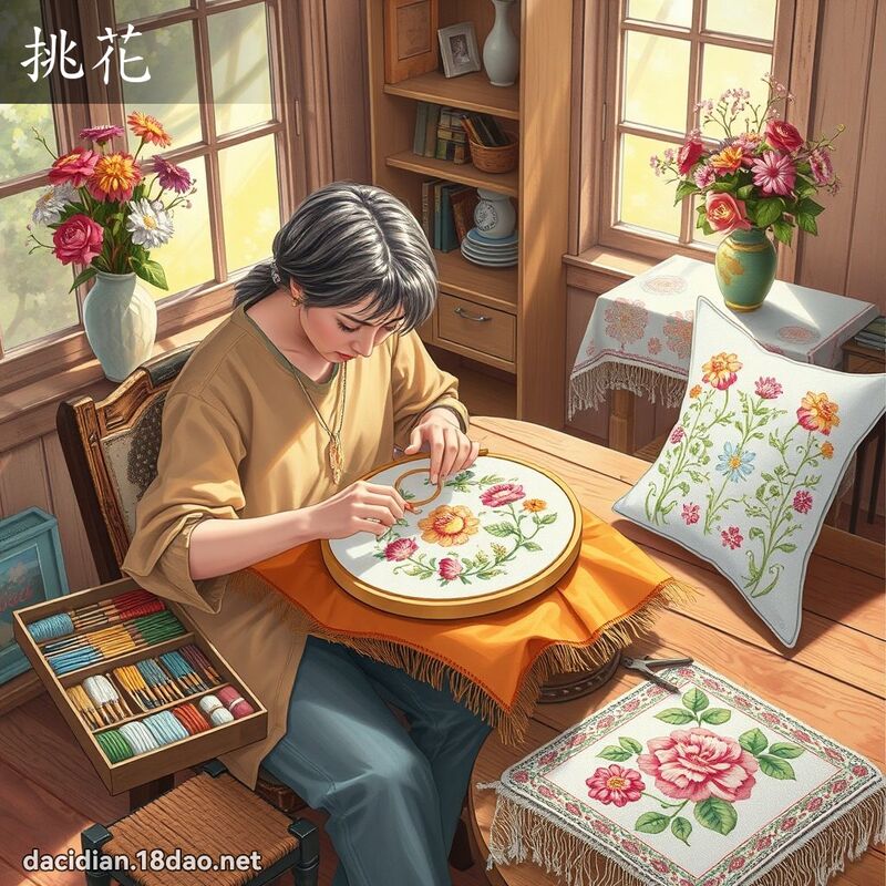 挑花 - 國語大辭典配圖