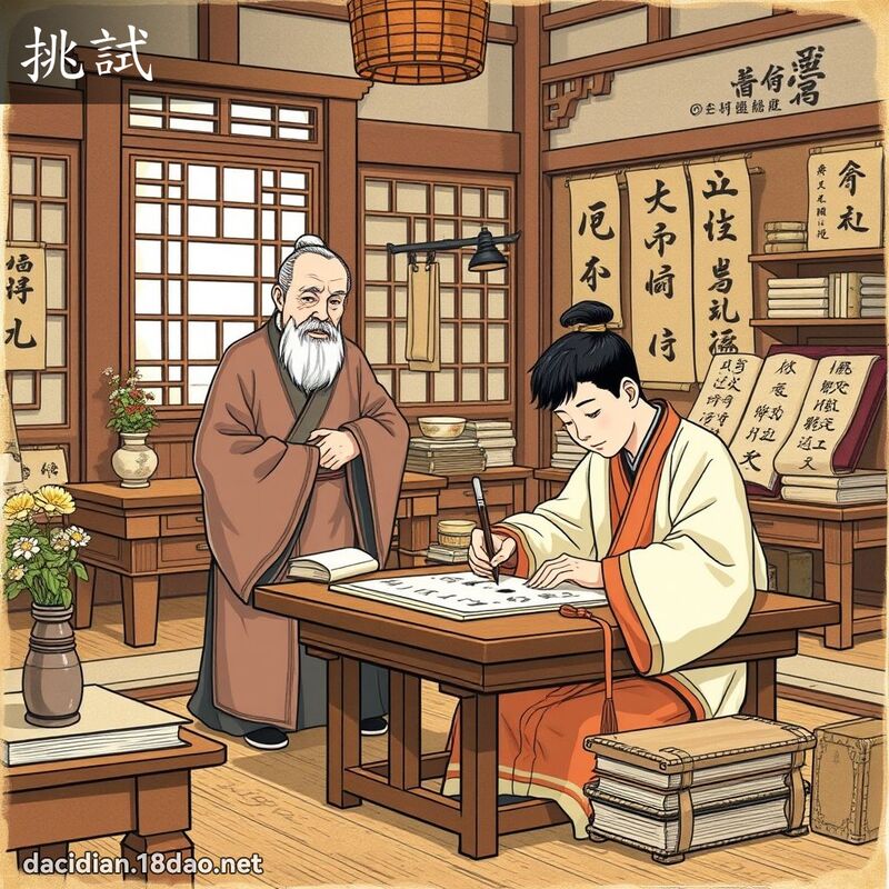挑试 - 国语大辞典配图