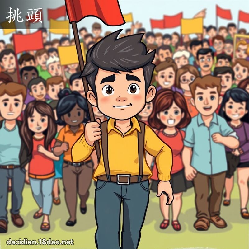 挑头 - 国语大辞典配图