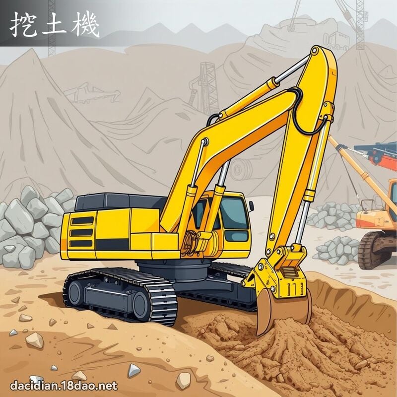 挖土機 - 國語大辭典配圖