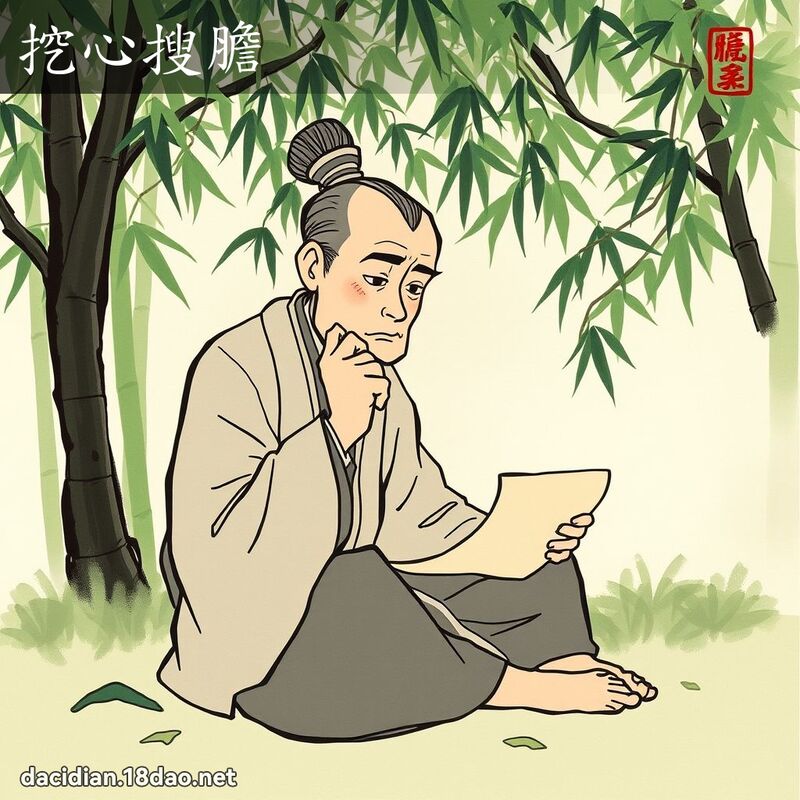 挖心搜胆 - 国语大辞典配图