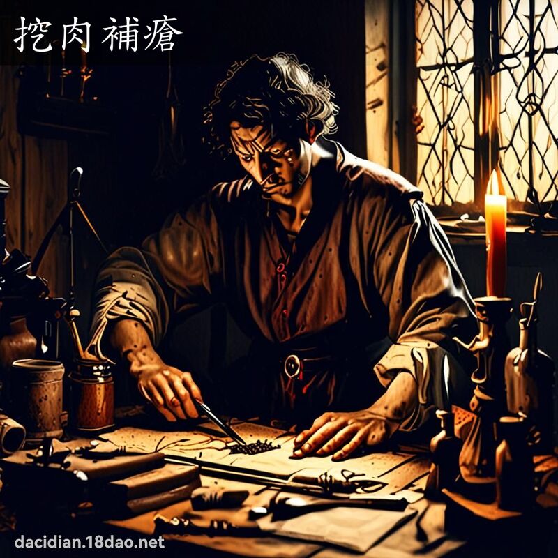 挖肉補瘡 - 國語大辭典配圖