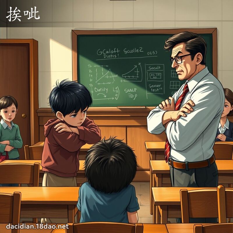 挨呲 - 國語大辭典配圖