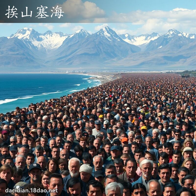 挨山塞海 - 國語大辭典配圖