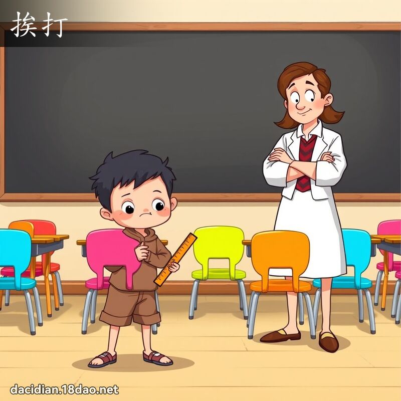 挨打 - 國語大辭典配圖
