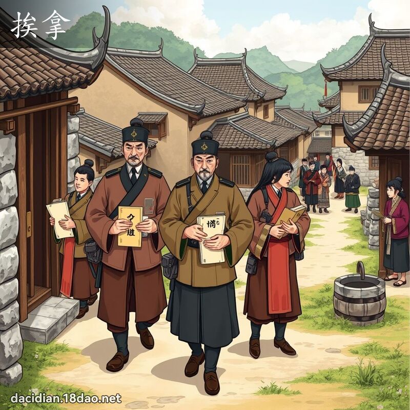 挨拿 - 国语大辞典配图