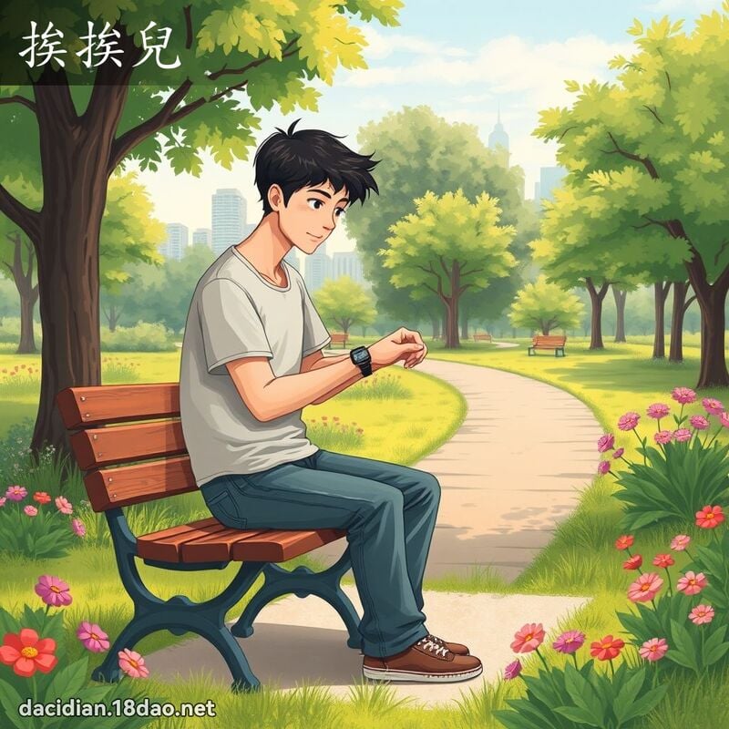 挨挨儿 - 国语大辞典配图