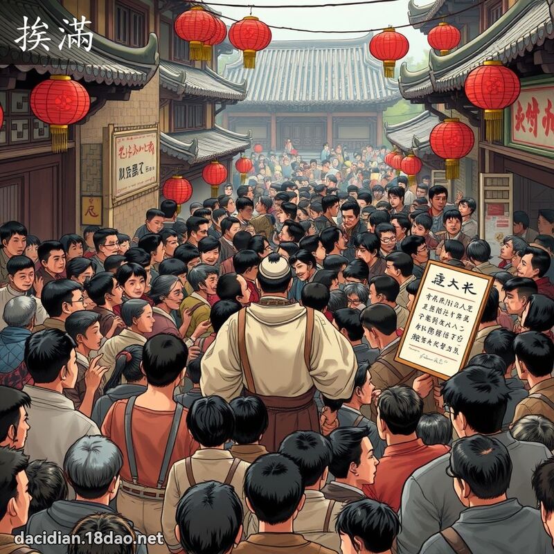 挨滿 - 國語大辭典配圖