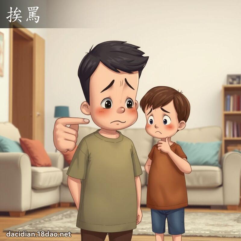 挨罵 - 國語大辭典配圖