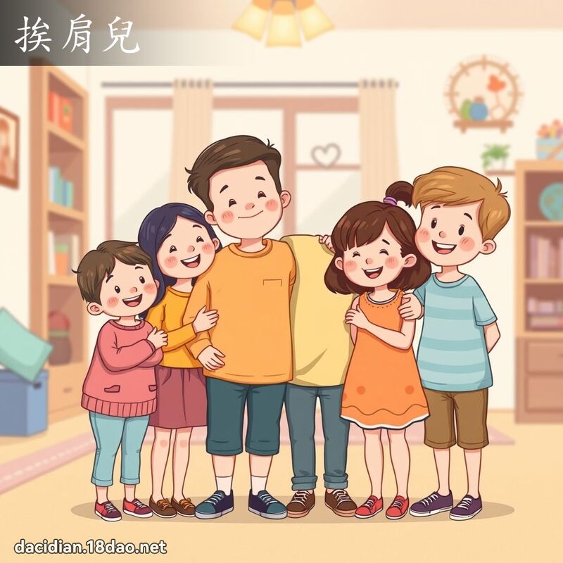 挨肩兒 - 國語大辭典配圖