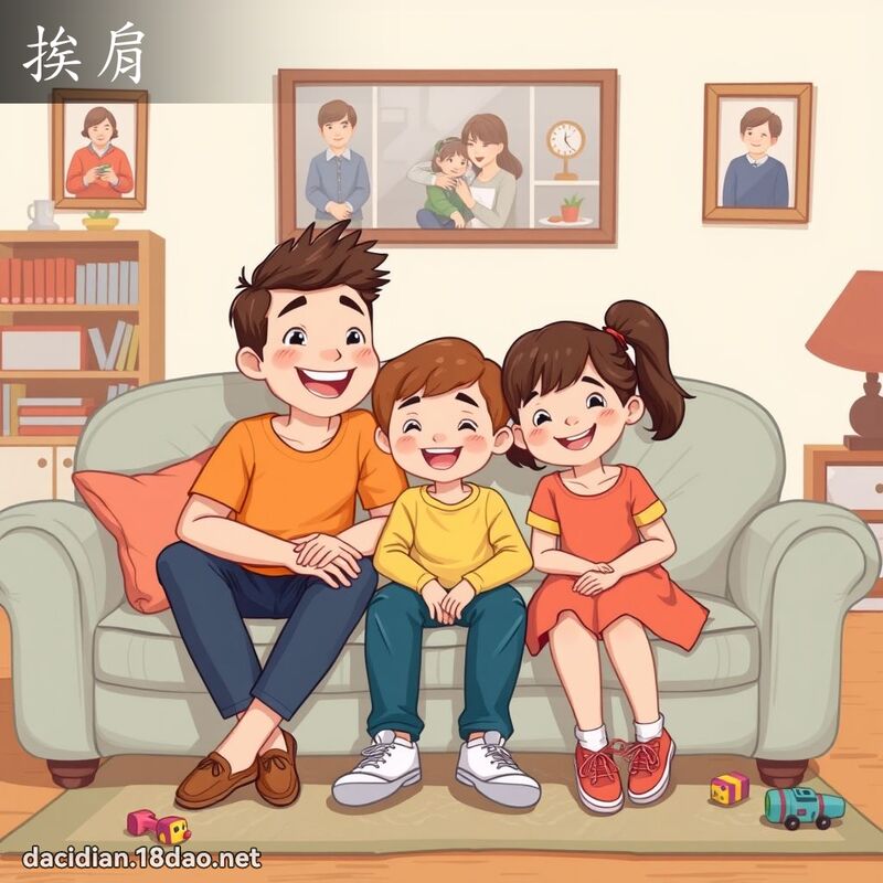 挨肩 - 国语大辞典配图