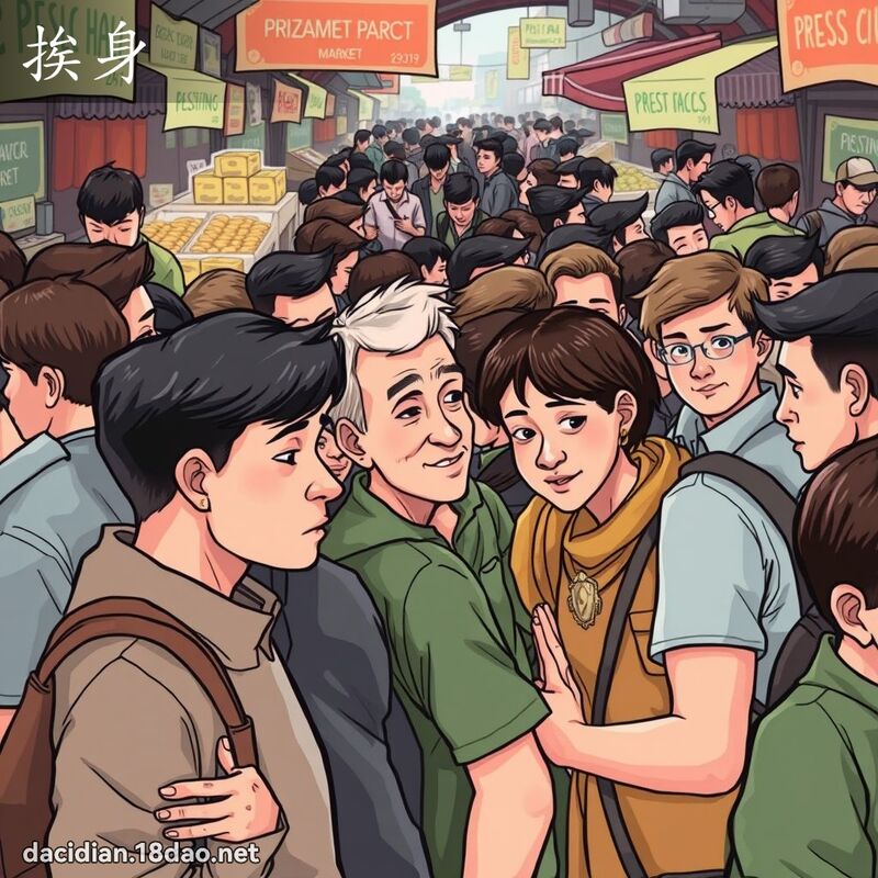 挨身 - 国语大辞典配图