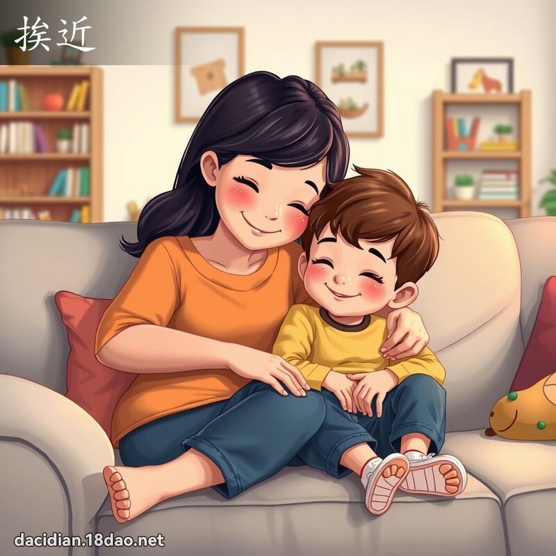 挨近 - 国语大辞典配图