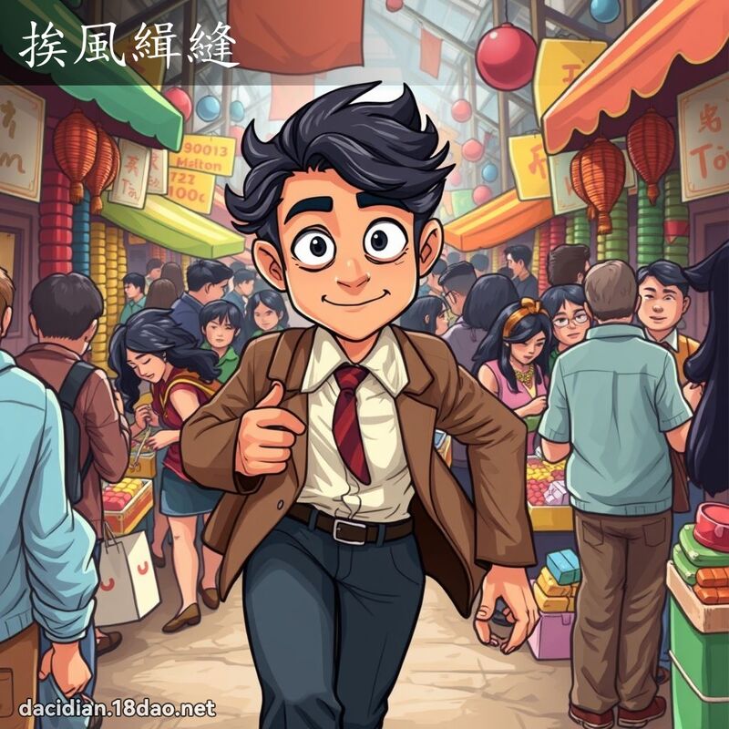 挨风缉缝 - 国语大辞典配图