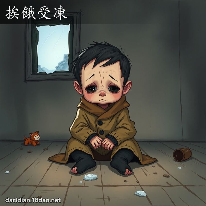挨餓受凍 - 國語大辭典配圖
