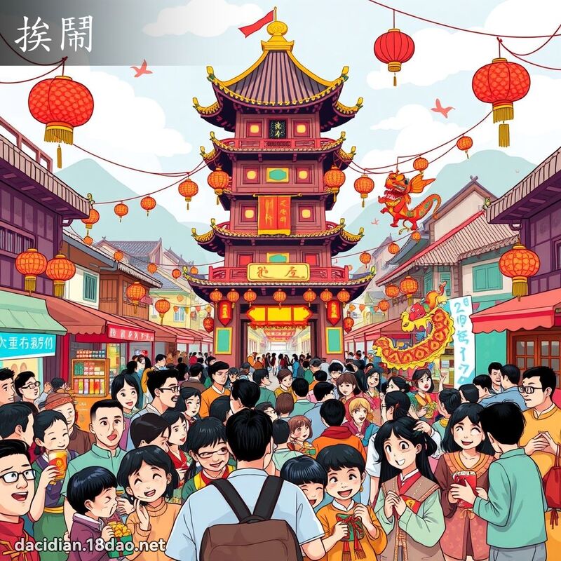 挨闹 - 国语大辞典配图