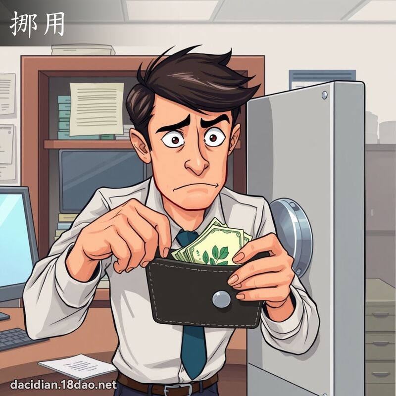 挪用 - 國語大辭典配圖