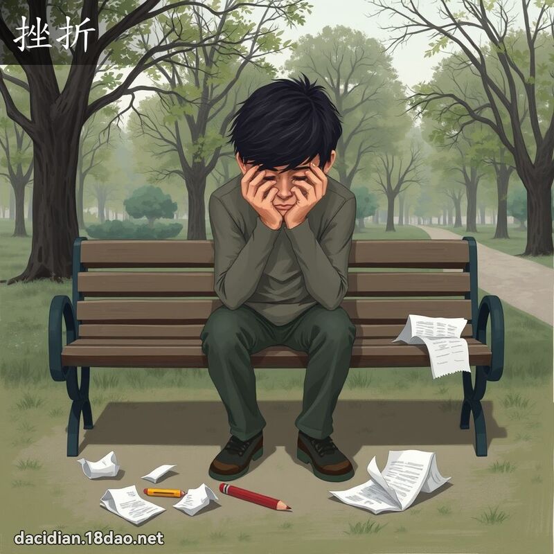 挫折 - 国语大辞典配图