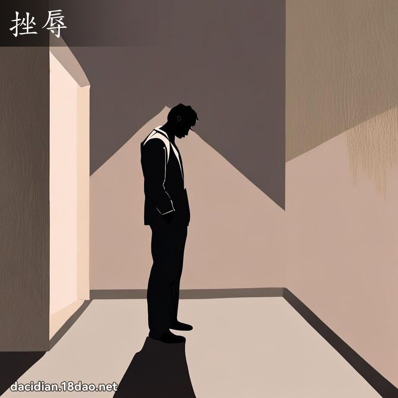 挫辱 - 国语大辞典配图