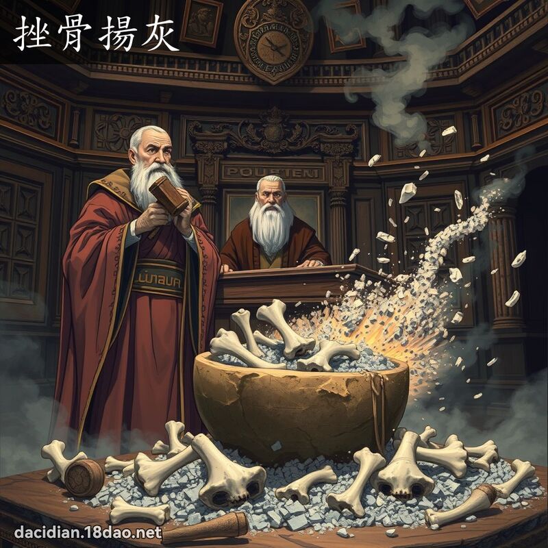 挫骨扬灰 - 国语大辞典配图