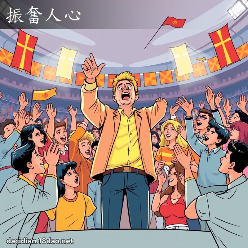 振奮人心 - 國語大辭典配圖