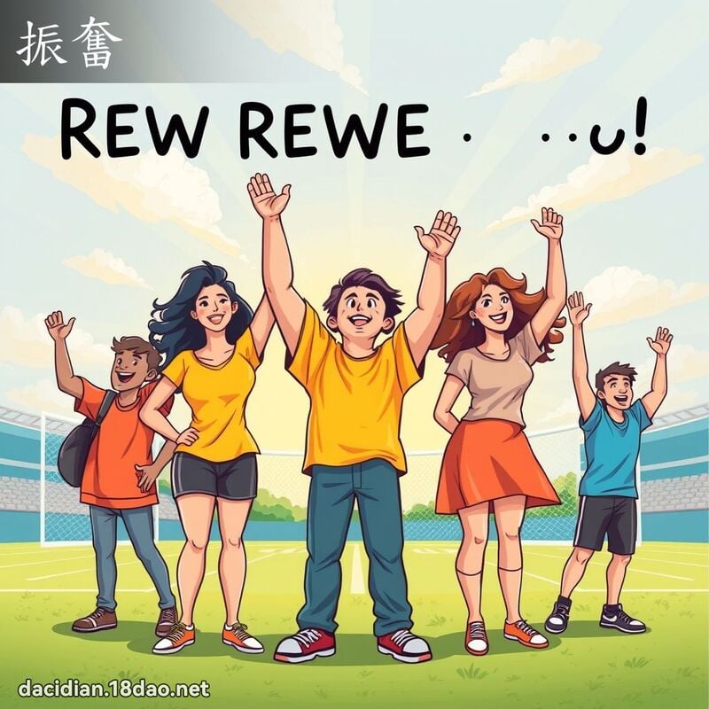 振奮 - 國語大辭典配圖
