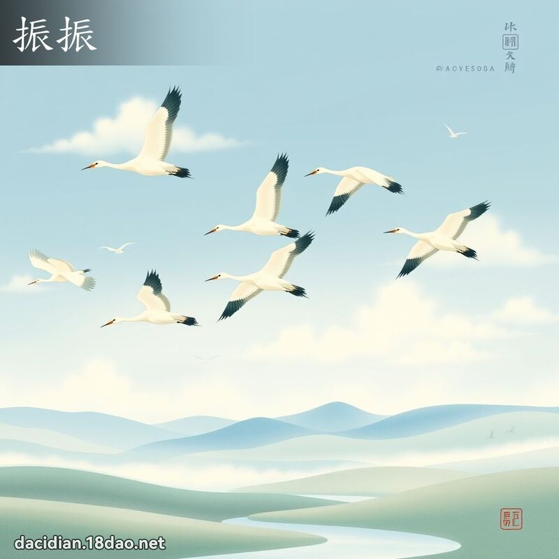 詞語: 振振 (多意詞)