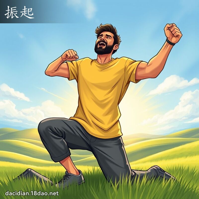 振起 - 國語大辭典配圖