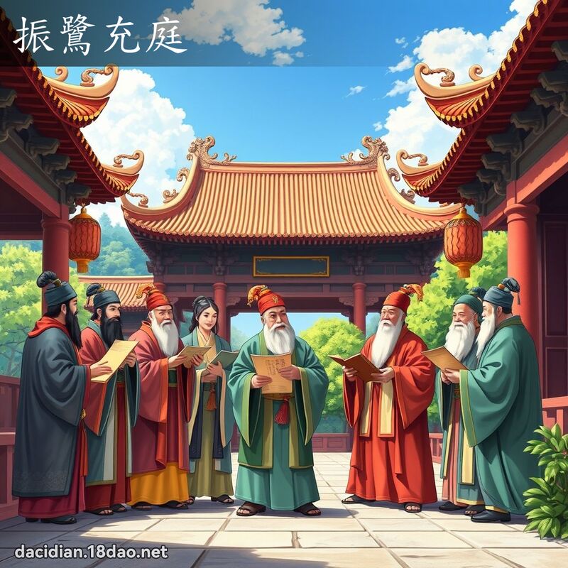振鷺充庭 - 國語大辭典配圖