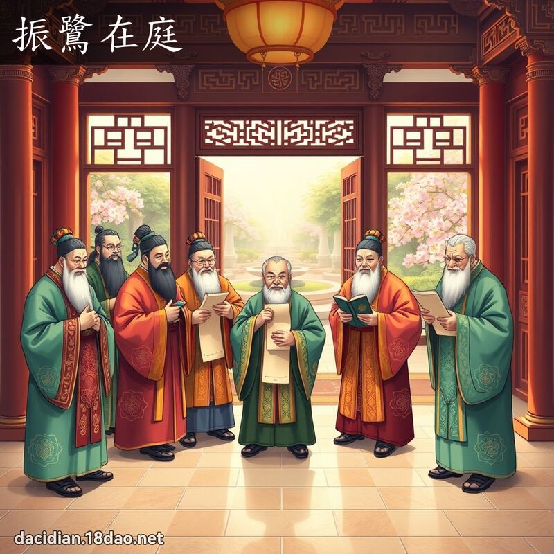 振鷺在庭 - 國語大辭典配圖