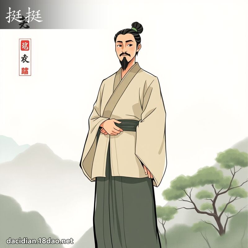 挺挺 - 国语大辞典配图