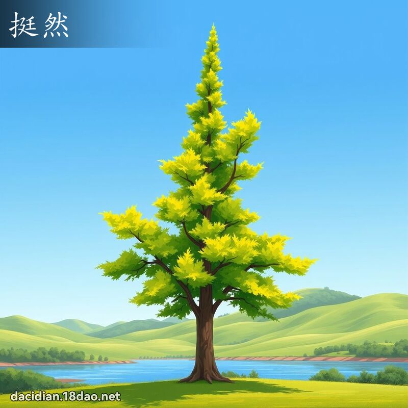 挺然 - 國語大辭典配圖