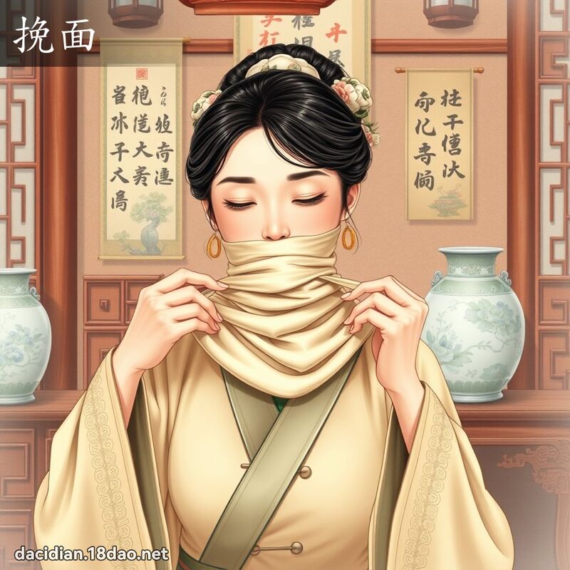 挽面 - 國語大辭典配圖