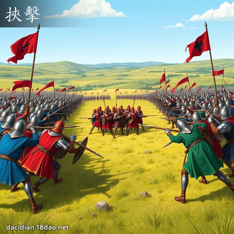 挾擊 - 國語大辭典配圖