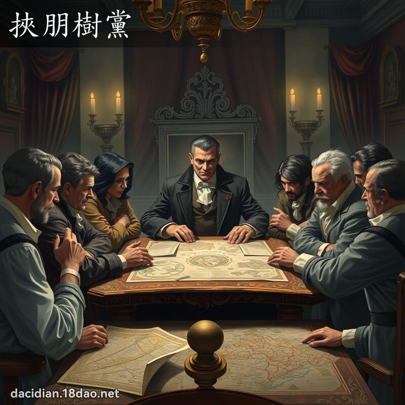 挟朋树党 - 国语大辞典配图