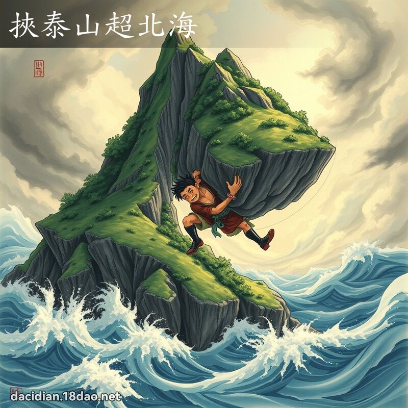 挾泰山超北海 - 國語大辭典配圖