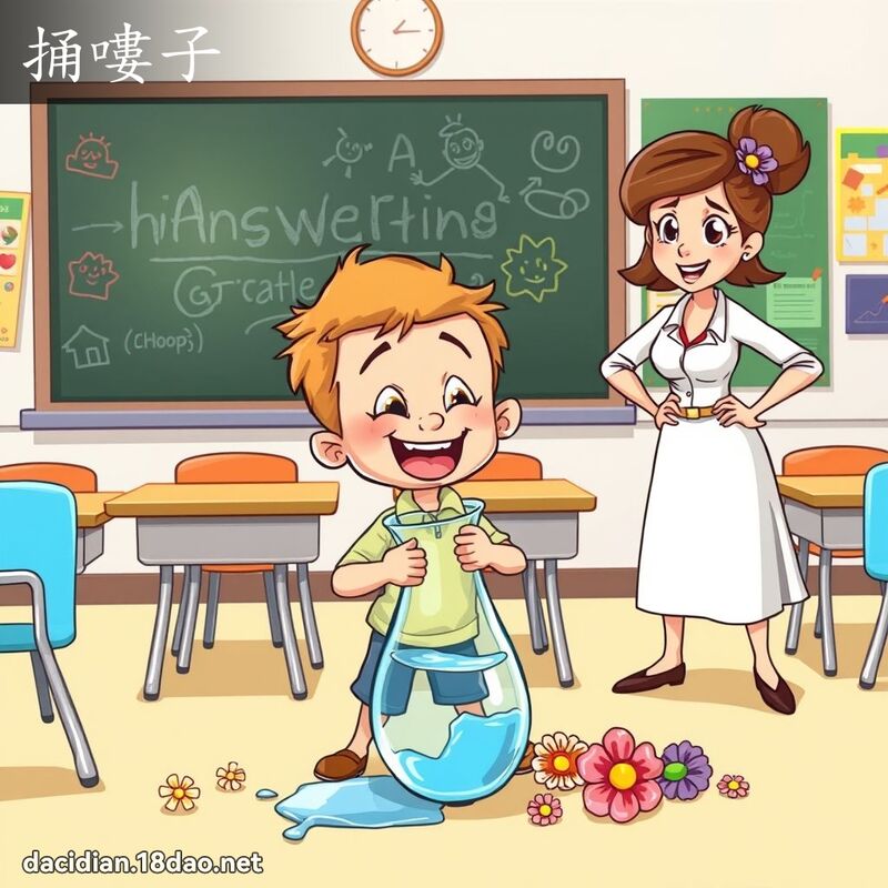 捅嘍子 - 国语大辞典配图