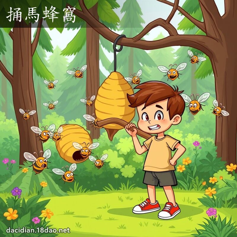 捅马蜂窝 - 国语大辞典配图