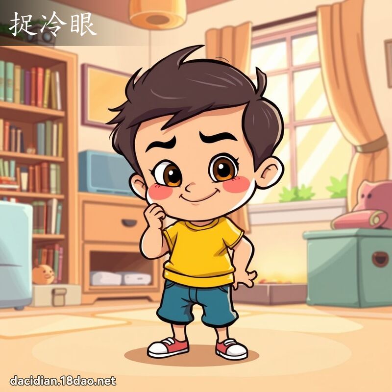 捉冷眼 - 國語大辭典配圖