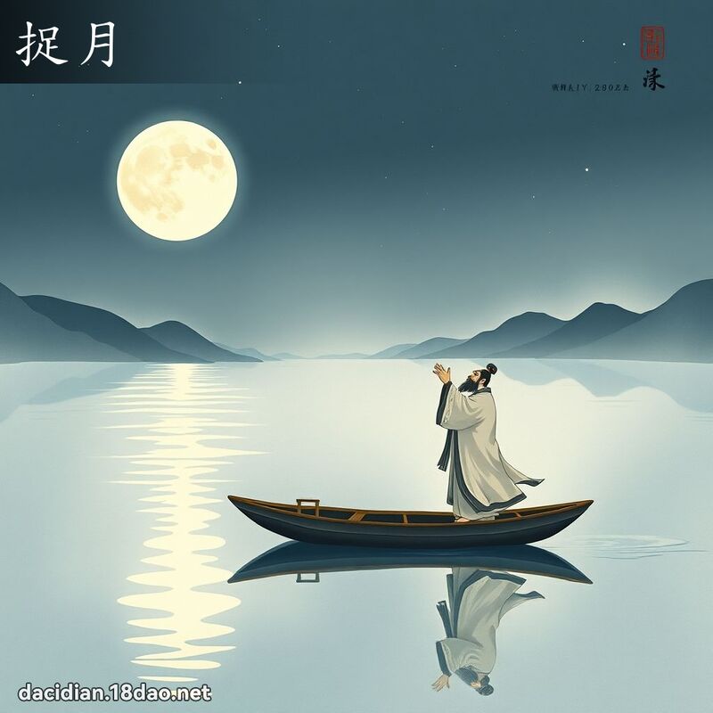 捉月 - 國語大辭典配圖