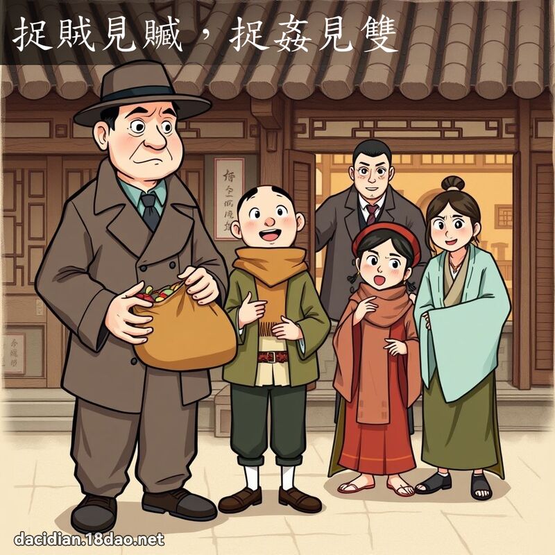 捉賊見贓，捉姦見雙 - 國語大辭典配圖