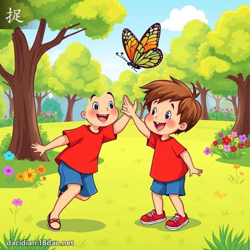 捉 - 國語大辭典配圖