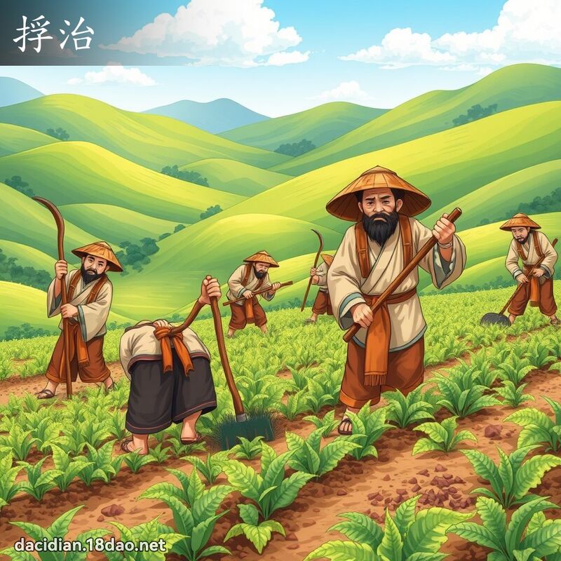 捊治 - 国语大辞典配图