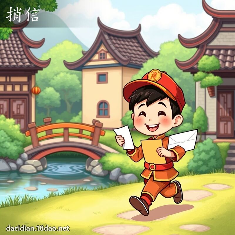 捎信 - 国语大辞典配图