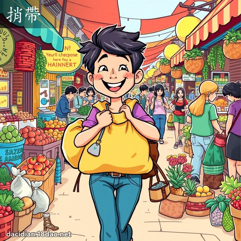 捎带 - 国语大辞典配图