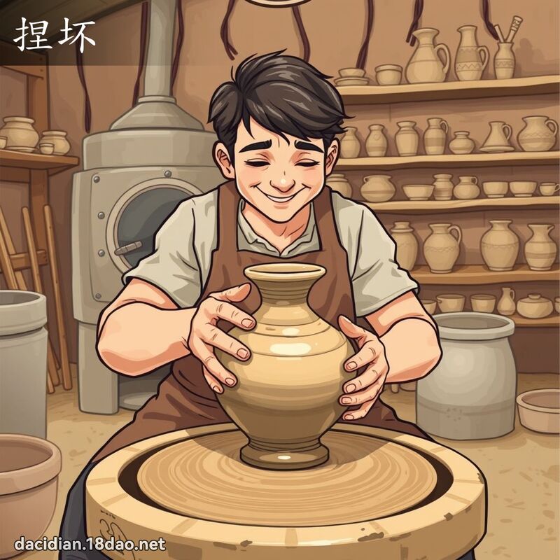 捏坏 - 國語大辭典配圖